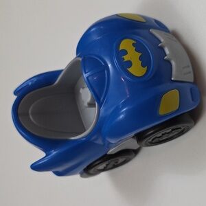 Batman Blue Toy Car with Yellow Accents